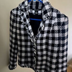 Madison Studio Monochrome Checkered Blazer